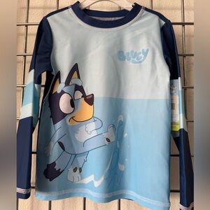 BLUEY Long Sleeve Blue Shirt Size 4T